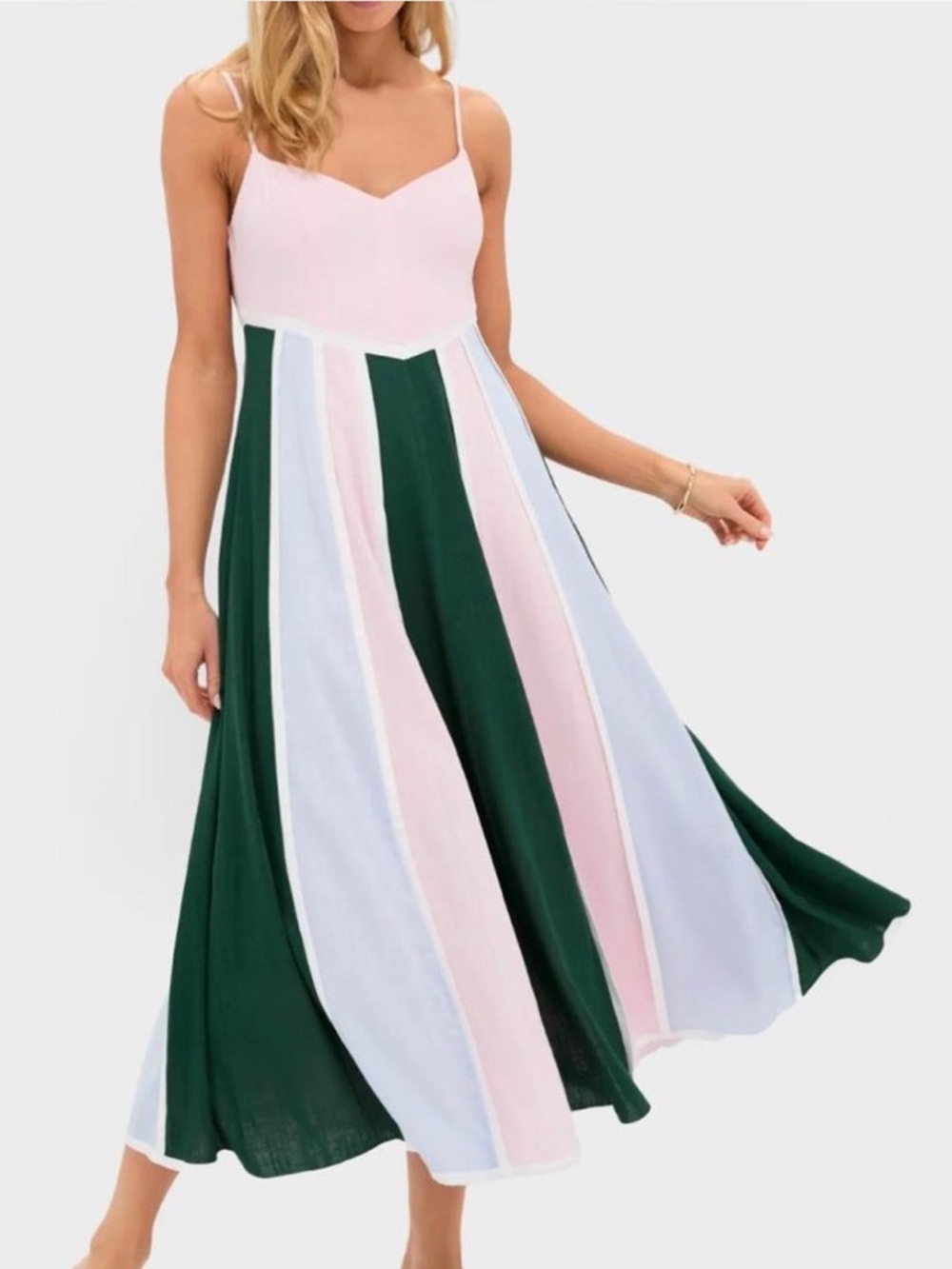 NWT Tuckernuck, Hyacinth House Striped Baxter Maxi Dress, Size M